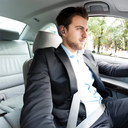 Miniatura 6 de Ambar Auricular inalámbrico Bluetooth para llamadas con micrófono integrado, compatible con iPhone, Android, auriculares para teléfonos celulares