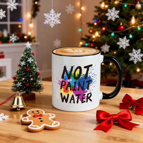 Miniatura 5 de Regalos para profesores de arte, taza de café con agua sin pintar de 11 onzas, regalos de agradecimiento para profesores de arte, artistas