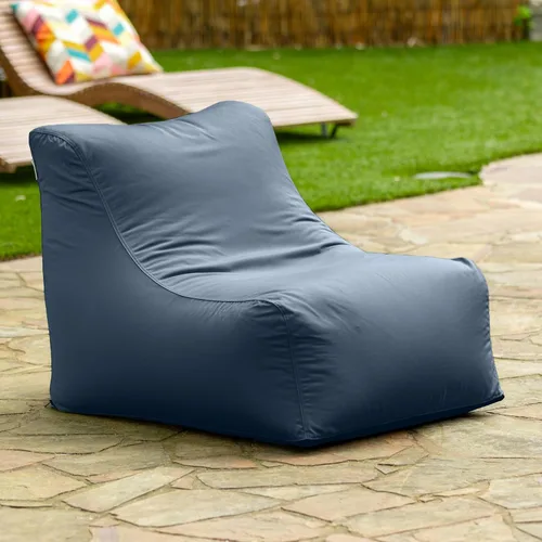 Miniatura 2 de Jaxx Ponce - Puf para exteriores, resistente a la intemperie, para patio y piscina, a rayas blancas y negras