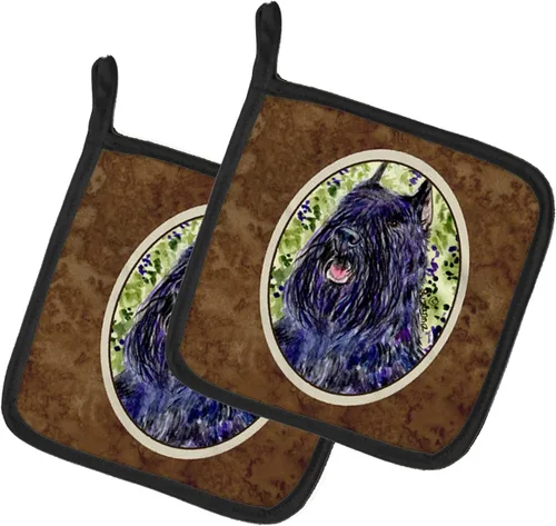 Miniatura 128 de Caroline's Treasures SS8617PTHD - Juego de soportes para ollas de cocina resistentes al calor, almohadillas calientes para horno para cocinar, Husky