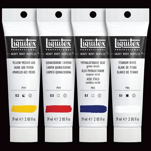 Miniatura 3 de Juego de 4 acrílicos Liquitex profesionales de cuerpo de pesado