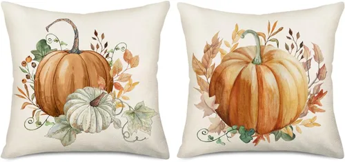 Miniatura 7 de Fundas de almohada decorativas para árbol de Navidad en blanco y negro de 16 x 16 pulgadas, juego de 2 fundas de almohada con diseño de árboles
