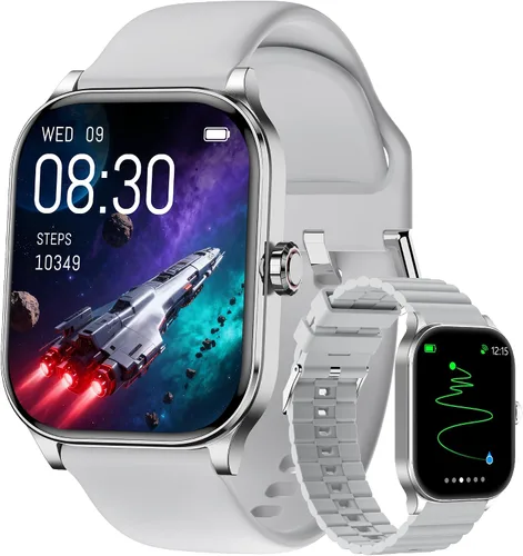 Miniatura 11 de Reloj inteligente para mujeres y hombres con texto y llamadas, 2025 nuevos relojes inteligentes con inteligencia artificial con frecuencia cardíaca