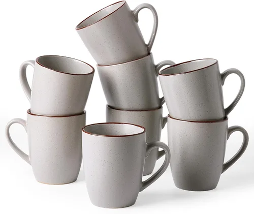Miniatura 38 de famiware Venus - Tazas de café para 4, juego de tazas de 12 onzas, taza para beber con asa para café, té, cacao, leche, carbón