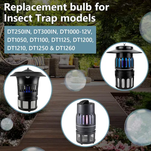 Miniatura 7 de Paquete de 2 bombillas fluorescentes de repuesto para exterminador de insectos, bombillas 41050 compatibles con DynaTrap DT1050 DT1100 DT1250