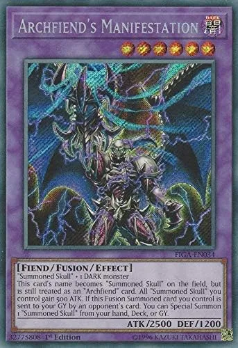 Yu-Gi-Oh! - Manifestación del Archifiendo - FIGA-EN034 - Secret Rare - 1st Edition - Fists of The Gadgets