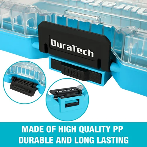 Miniatura 7 de DuraTech 3 Piezas Organizador de Piezas Pequeñas, 14 Compartimentos, Separadores Removibles, Organizador de Caja de Herramientas Portátil con Tapa