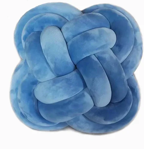Miniatura 40 de Cyprinus Carpio Almohada creativa con nudo de bola de rosa, cojín de flor para sofá, almohada lumbar, decoración (rosa-C)