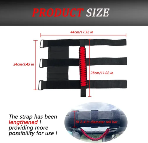 Miniatura 5 de ROMASO Asas de agarre para barra estabilizadora para Jeep Wrangler, Asa de agarre para Jeep Wrangler YJ TJ JK JL & Gladiator JT 1986-2025, Asas
