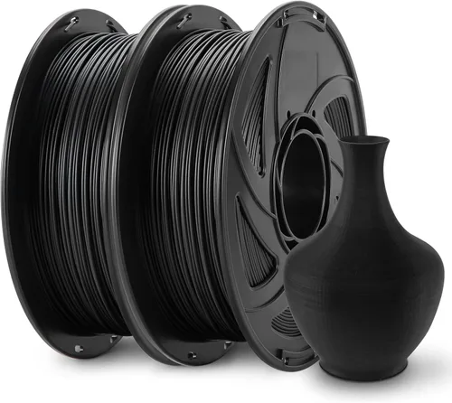 Miniatura 10 de Filamento PLA de seda de 0.069 pulgadas para impresora 3D, filamento de superficie brillante sedosa de 2.2 libras, 1 carrete, filamento de impresora