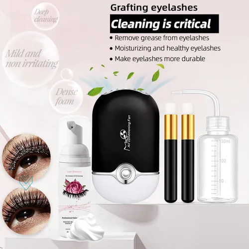 Miniatura 4 de Kit de extensión de pestañas profesional, suministros para extensiones de pestañas, entrenamiento para principiantes, cabeza de maniquí, injerto