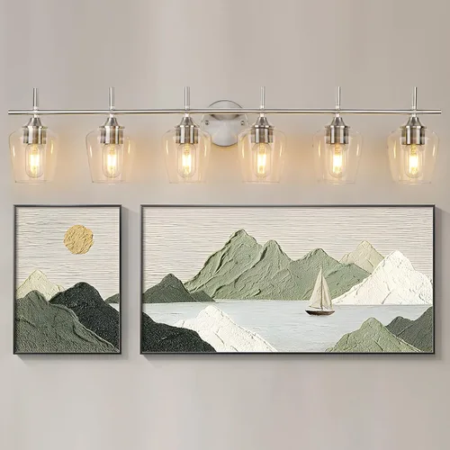 Miniatura 16 de Accesorios de luz de baño de 2 luces, Luz de tocador moderna negra, Lámpara de pared de baño para espejo, cocina, dormitorio, pasillo, sala