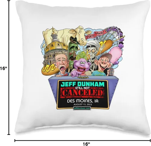 Miniatura 4 de JEFF DUNHAM Des Moines, IA (2023) - Almohada de 16 x 16 pulgadas, multicolor