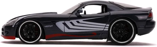 Miniatura 3 de Jada Marvel 1:24 Dodge Viper - Coche fundido a presión con figura de veneno de 2.75 pulgadas, juguetes para niños y adultos