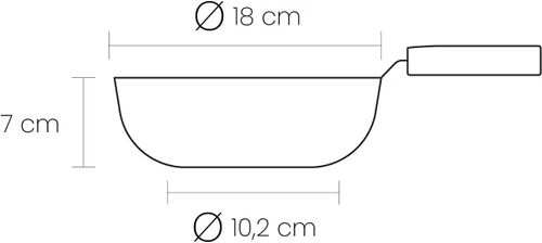 Miniatura 2 de IBILI Sartén Set Inducta con Cesta 7.1 in, Aluminio, Negro/Plata