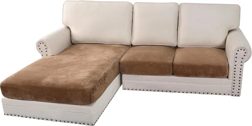 Miniatura 189 de H.VERSAILTEX Funda de cojín elástica de terciopelo para sofá, funda de cojín de felpa para cojines de silla, protector de muebles, cojín de asiento