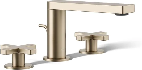 Miniatura 16 de Kohler 73060-3-CP Composed Grifo de lavabo de baño con asas cruzadas, 1.2 gpm, cromo pulido