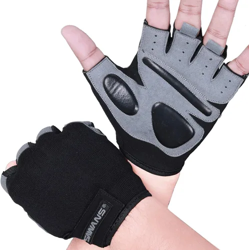 SAWANS Guantes de entrenamiento de fitness, guantes de levantamiento de pesas para hombres y mujeres, transpirables, soporte de muñeca para Muñeca