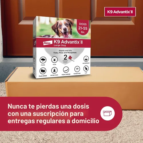 Miniatura 7 de K9 Advantix II - Tratamiento y prevención veterinario recomendado para pulgas, garrapatas y mosquitos para perros grandes Perros 9.5-25 kg