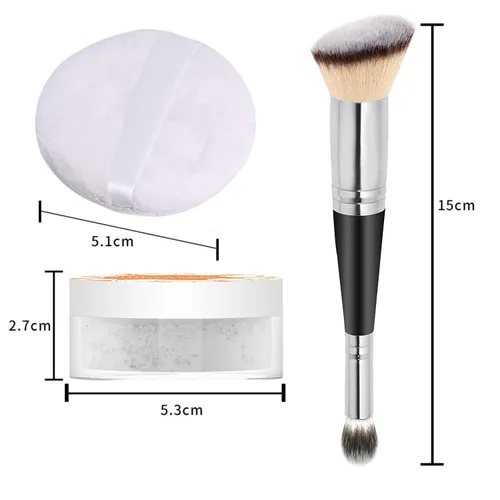 Miniatura 6 de LemonSac 2 polvos faciales sueltos, control de aceite que minimiza los poros y las líneas finas, maquillaje en polvo para hornear, efecto de enfoque