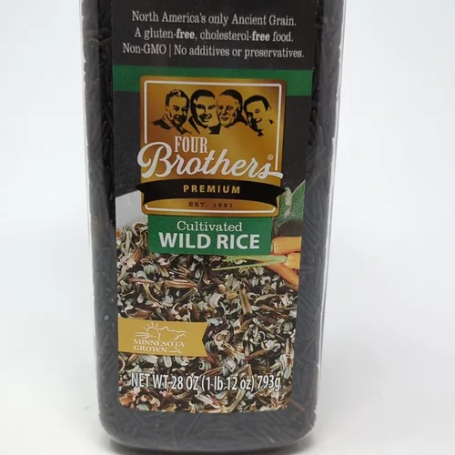 Miniatura 3 de Minnesota Wild Rice por Four Brothers - Arroz cultivado de 28 onzas, sin colesterol, crudo, sin colesterol, 1 libra y 12 onzas, arroz tradicional