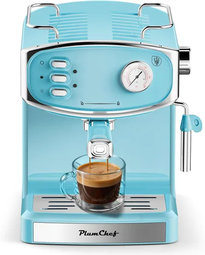 Miniatura 11 de PlumChef 20BAR - Máquina de café espresso vertical delgada con espumador de leche, calentador de tazas integrado, tanque desmontable de 43 onzas