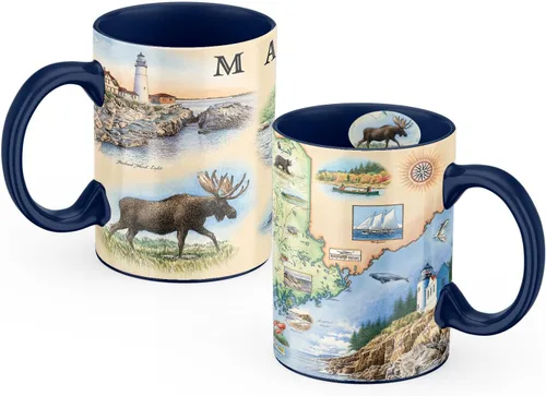 Miniatura 29 de Xplorer Maps Boston Map Taza de cerámica (16 onzas) – Taza de café sin BPA para bebidas calientes y frías – perfecta para oficina, hogar o regalo