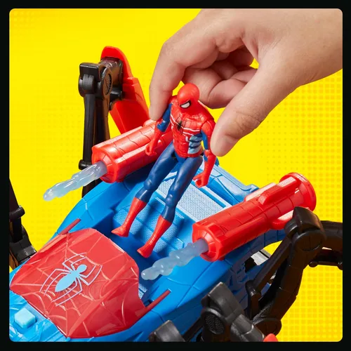 Miniatura 7 de Marvel Spider-Man Car Playset con función de explosión y figura de acción para niños a partir de 4 años