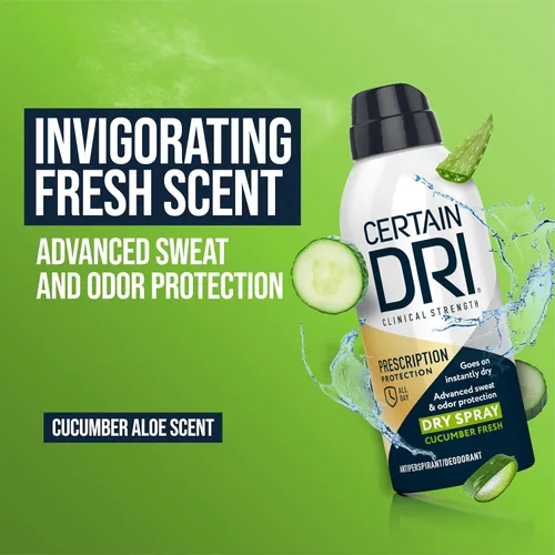 Miniatura 3 de Certain Dri Prescription-Strength - Spray antitranspirante clínico en seco – 72 horas de protección contra el sudor y el olor para sudoración