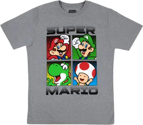 Miniatura 3 de Nintendo Super Mario Boys T-Shirts 3-Pack, Super Mario Bros Characters 3-Pack of Tees for Boys Bundle Set
