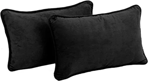 Miniatura 15 de Blazing Needles Almohadas rectangulares de microgamuza con cordón con insertos (juego de 2), 20 x 12 pulgadas, azul aguamarina
