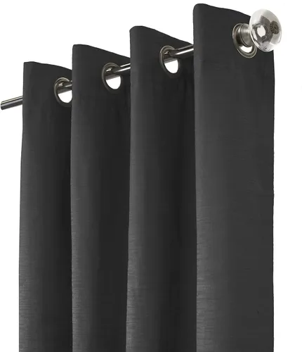 Miniatura 3 de Loft Living Spirit Total Blackout - Panel de cortina texturizada, 52 x 84 pulgadas, color negro
