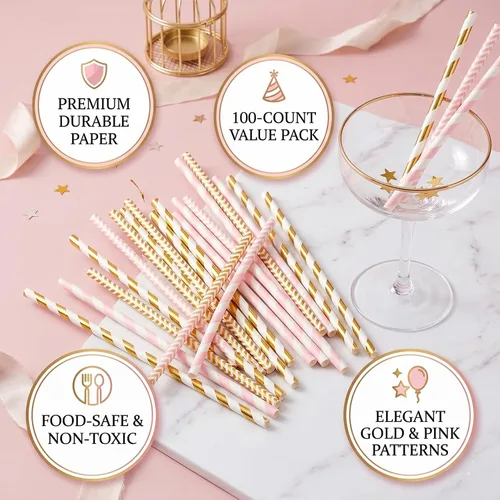 Miniatura 4 de Alink Pajitas de papel biodegradables