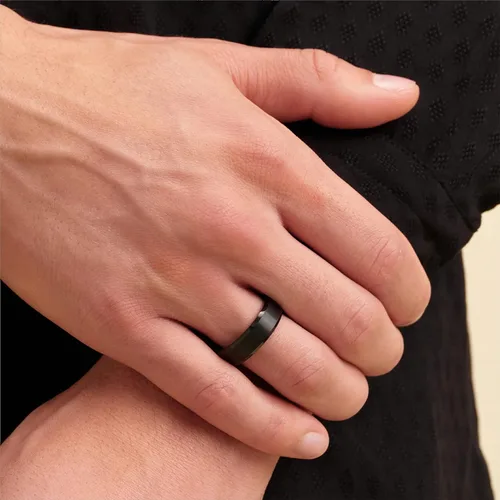 Miniatura 5 de Adreamz His Queen Her King - Anillos de promesa a juego para parejas, anillos de boda con corona láser y circonita cúbica de acero inoxidable