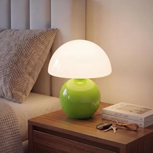 Miniatura 15 de Dawnwake Lámpara de Mesa con Forma de Hongo para Dormitorio, Lámparas Pequeñas de Escritorio para Mesita de Noche para Mesas de Noche de Sala