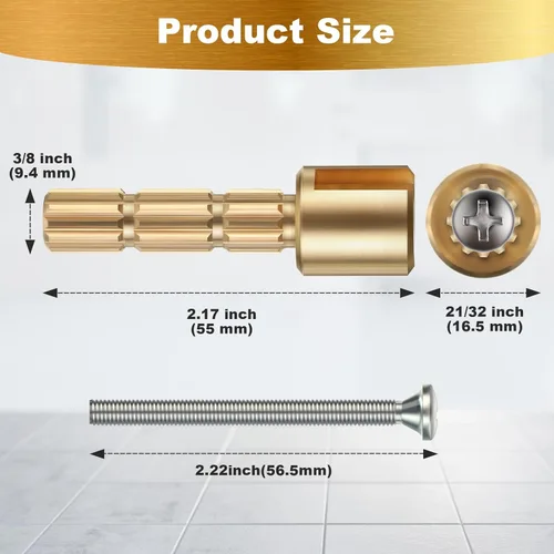 Miniatura 2 de Dreyoo Paquete de 1 adaptador de vástago, repuesto para equipo de fontanería 970-0770 compatible con molduras Pfister Securepfit, extensión