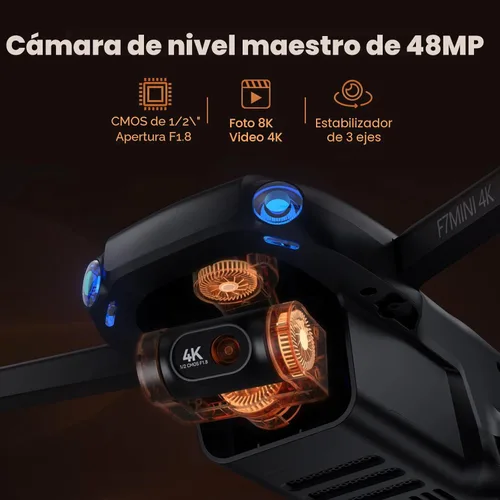 Miniatura 2 de Bwine F7MINI - Drones con cámara para adultos con video 4K y foto 8K, cardán EIS de 3 ejes, 96 minutos, 249 g exento de FAA, transmisión de más de 6