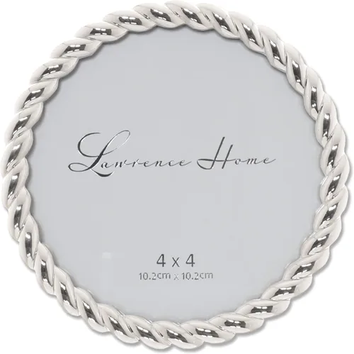 Miniatura 21 de Lawrence Frames Marco de metal con diseño de cuerda, 4 x 6, color plateado Plata