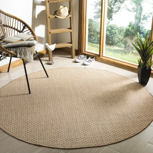 Miniatura 31 de SAFAVIEH Alfombra lavable al aire libre Courtyard Collection - 6'7" x 9'6", azul claro y gris claro, no desprende pelusa y fácil limpieza, ideal