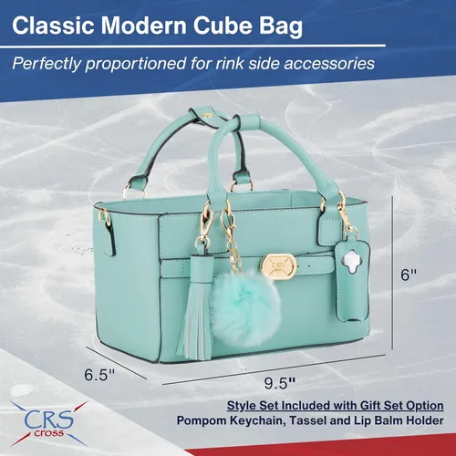 Miniatura 37 de CRS Cross Rink Side Tote. Ice Skating Accessory Bag-Figure Skating, Roller, Inline Skaters, Dance, Cheer.Organizes Guards Water Bottle Phone