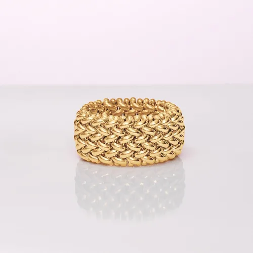 Miniatura 5 de Ross-Simons Italian 14kt Yellow Gold Riso-Link Ring