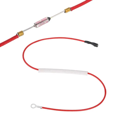 Miniatura 15 de MECCANIXITY Fusible universal de temperatura para olla de arrocera, 158.0 °F 10 A 250 V Fusible térmico de metal con terminal y terminal de anillo