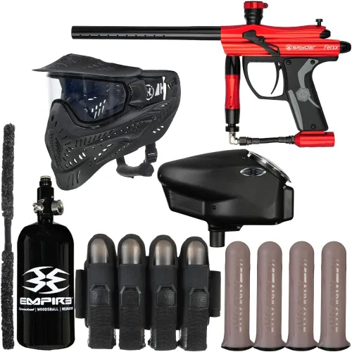 Miniatura 3 de Action Village Kingman Spyder Fenix Vendetta Kit de pistola de paintball Pistola brillante gris metálico