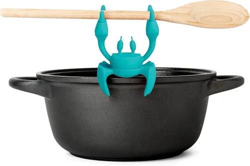 OTOTO Aqua the Crab Soporte de Utensilios de Silicona - Soporte de Silicona para Cucharas para Estufa - Soporte para Utensilios de Cocina y Parrilla