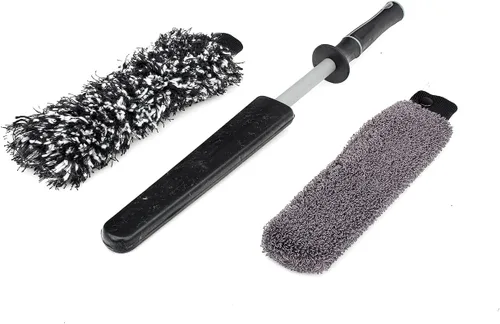 Miniatura 12 de Detail Factory - Juego de cepillos para rueda con fundas de microfibra intercambiables - Limpieza ultra suave, lavado y detalle de ruedas