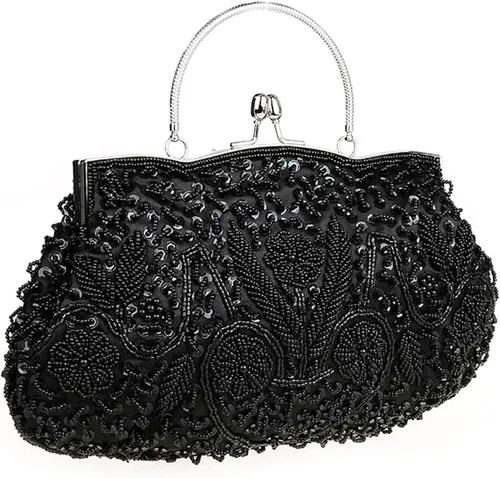 iToolai Bolso de noche del bolso de la boda del bolso de la boda de las lentejuelas del embrague para el partido