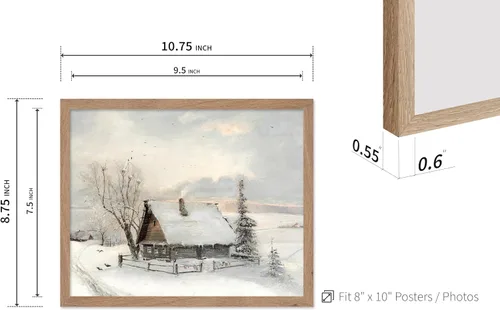 Miniatura 3 de Poster Master Póster vintage The Beginning Of Spring – Impresión retro de invierno – Arte de nieve – Arte de paisaje – Regalo para hombres y mujeres