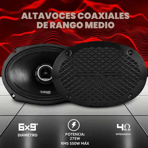 Miniatura 2 de DS18 PRO-ZT Pro Audio - Altavoces coaxiales de rango medio con tweeter de bala integrado, 4 ohmios, resistente al agua, parrilla de malla metálica