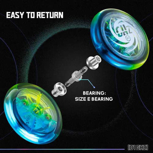 Miniatura 4 de MAGICYOYO D1 CHZ - Yoyo de bucle sensible para niños principiantes, de plástico duradero 2A con fácil retorno y 6 cuerdas adicionales