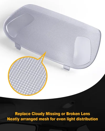 Miniatura 3 de Cubierta de lente de lámpara de cúpula transparente cubierta interior de luz compatible con Ford F-250 F-350 F-450 F-550 Truck 1999-2007